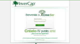 
                            2. InverCap | CreeSer | Ingresa a tu Cuenta