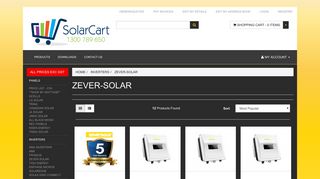 
                            12. INVERTERS ZEVER-SOLAR - SolarCart Pty Ltd