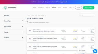 
                            12. Invest Online in Essel Mutual Fund | ORO Wealth