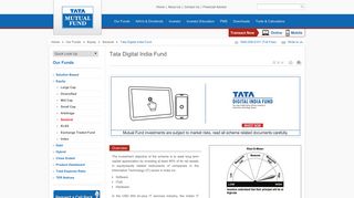 
                            1. Invest Online in Tata Digital India Fund - Tata Mutual Fund