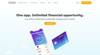 
                            12. Invest, Save, and Learn with the Stash Investment App