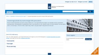 
                            8. Investeringssubsidie duurzame energie ISDE particulieren | mijn.rvo.nl