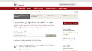 
                            10. Investing in individual stocks & other ETFs | Vanguard