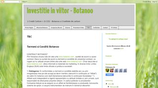 
                            9. Investitie in viitor - Botanoo: T&C