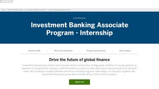 
                            6. Investment Banking Associate Internship | JPMorgan Chase & Co.