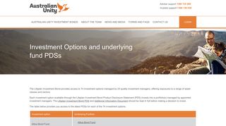 
                            12. Investment options PDSs - Australian Unity