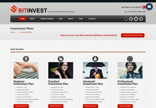 
                            3. Investment Plans - Bit-Invest.com | Ultimate Investment Solutions