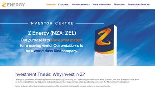 
                            4. Investor Centre - Z Energy