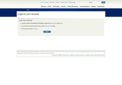 
                            6. Investor Login - Franklin Templeton Investments