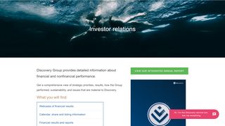 
                            9. Investor Relations - Discovery