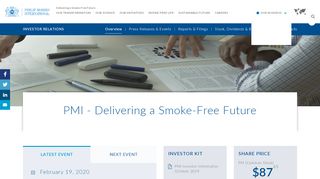 
                            8. Investor Relations | PMI - Philip Morris International