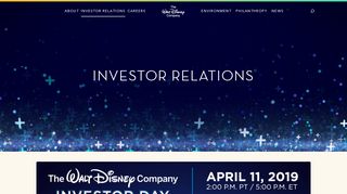 
                            4. Investor Relations - The Walt Disney Company