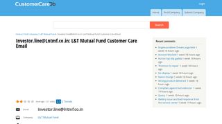 
                            9. investor.line@lntmf.co.in: L&T Mutual Fund Customer Care Email ...