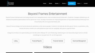 
                            12. Investors – Beyond Frames Entertainment