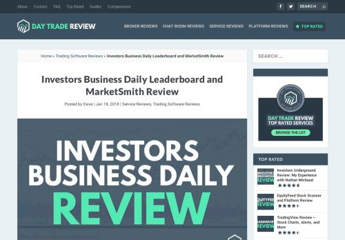 
                            6. Investors Business Daily Leaderboard and MarketSmith Review