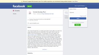 
                            8. Invicta Sunday Run - Facebook