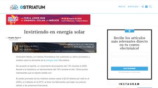 
                            10. Invirtiendo en energía solar - GStriatum