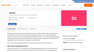 
                            4. InVision's bug bounty program | Bugcrowd