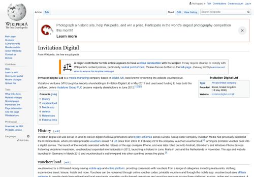 
                            9. Invitation Digital - Wikipedia