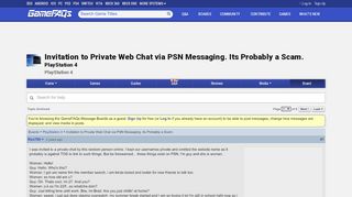 
                            8. Invitation to Private Web Chat via PSN Messaging. Its Probably a ...