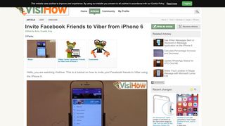 
                            10. Invite Facebook Friends to Viber from iPhone 6 - VisiHow