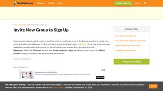 
                            3. Invite New Group to Sign Up - Sign Up Genius