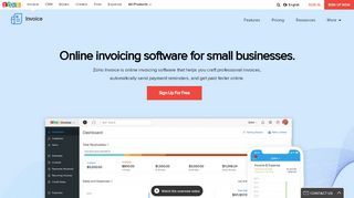 
                            1. Invoice Software - Online Invoicing for Small Businesses | Zoho Invoice