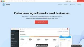 
                            1. Invoice Software - Online Invoicing for Small Businesses | Zoho ...