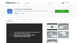 
                            7. Invoice with Google Calendar | QuickBooks App Store