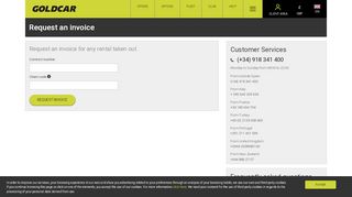 
                            9. Invoices download - Goldcar
