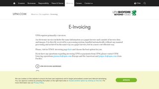 
                            9. Invoicing | UPM.COM