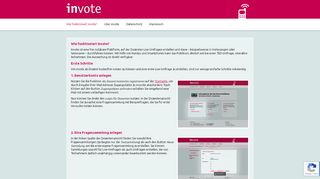 
                            1. invote | Wie funktioniert invote?