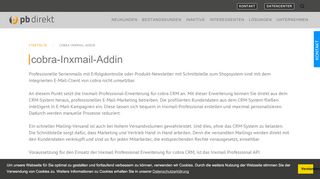 
                            13. Inxmail Schnittstelle für Cobra CRM: E-Mail-Marketing, Serienmails ...