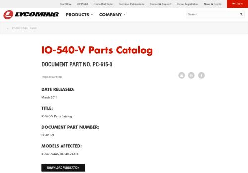 
                            12. IO-540-V Parts Catalog | lycoming.com