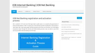 
                            9. IOB Internet Banking | IOB Net Banking: IOB Net Banking registration ...