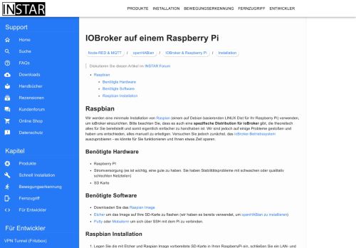 
                            11. IOBroker auf einem Raspberry Pi | INSTAR Wiki 2.0 | INSTAR ...