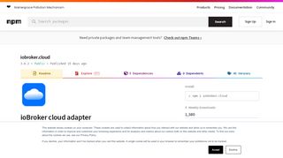 
                            8. iobroker.cloud - npm