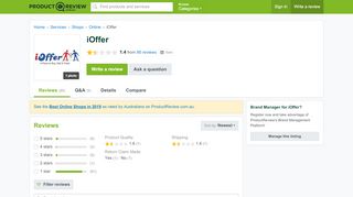 
                            9. iOffer Reviews - ProductReview.com.au