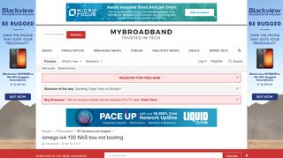 
                            13. iomega ix4-100 NAS box not booting | MyBroadband