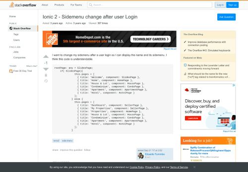 
                            1. Ionic 2 - Sidemenu change after user Login - Stack Overflow