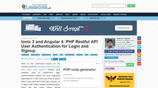 
                            6. Ionic 3 and Angular 4: PHP Restful API User Authentication for Login ...