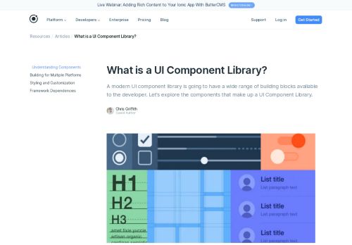 
                            5. Ionic Article: What is a UI Component Library