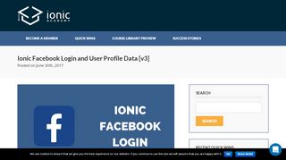
                            8. Ionic Facebook Login and User Profile Data [v3] - Ionic AcademyIonic ...