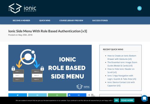 
                            4. Ionic Side Menu With Role Based Authentication [v3] - Ionic Academy