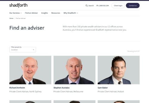 
                            8. IOOF Shadforth - advisers