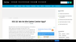 
                            3. iOS 10: Wo ist die Game Center App? - Check-App