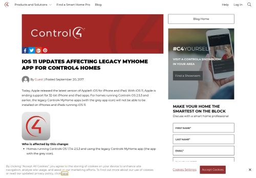 
                            12. iOS 11 Updates Affecting Legacy MyHome App for Control4 Homes ...