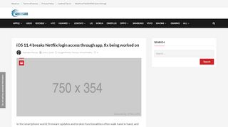 
                            9. iOS 11.4 breaks Netflix login access through app, fix being worked on ...