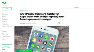 
                            6. iOS 11's new 'Password Autofill for Apps' won't work with (or replace ...