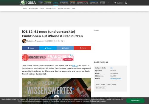 
                            11. iOS 12: 61 neue (und versteckte) Funktionen auf iPhone & iPad ... - Giga